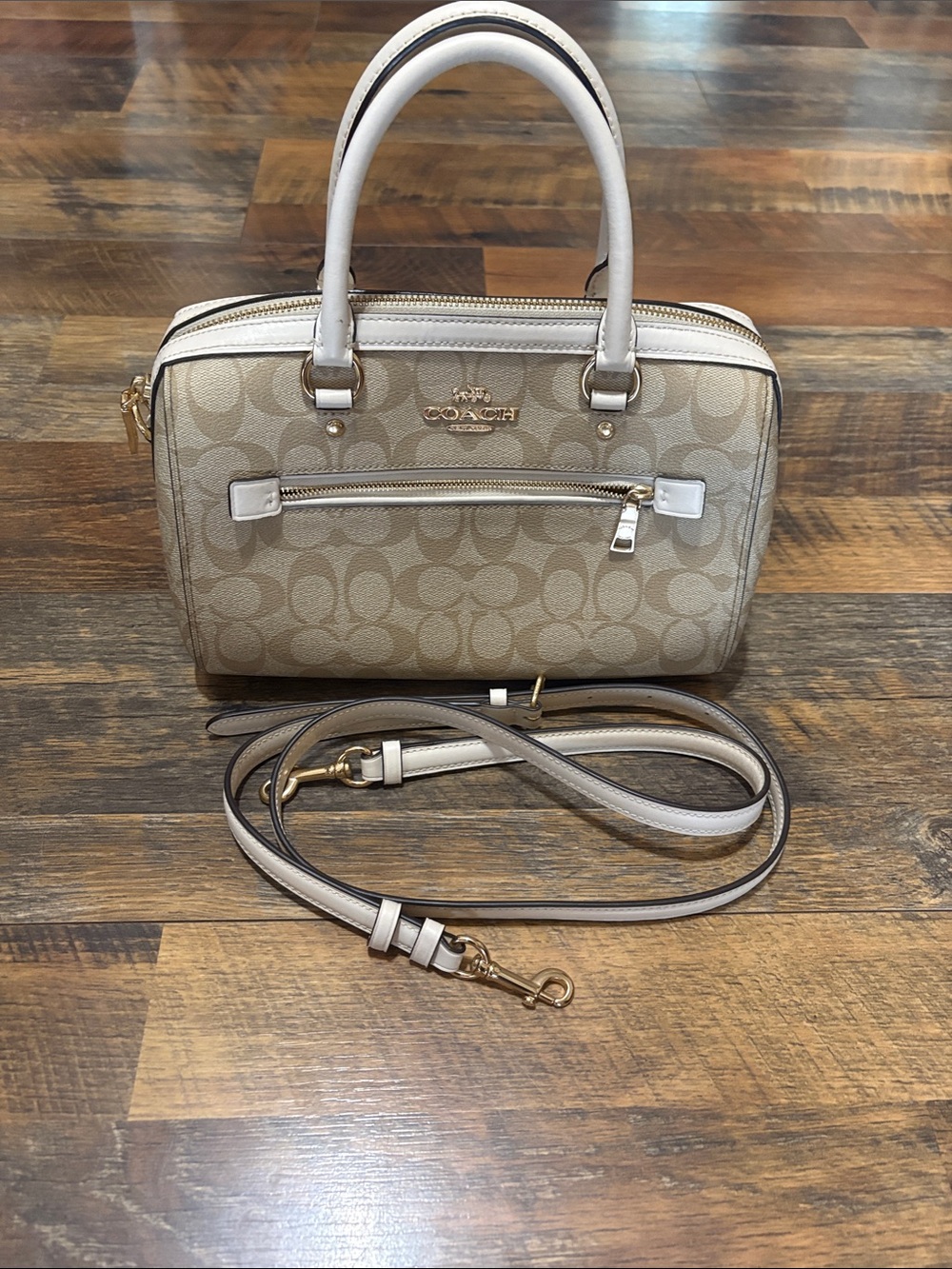 Coach Rowan Satchel In Signature Canvas